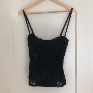 Vintage Dolce & Gabbana lace & wool corset